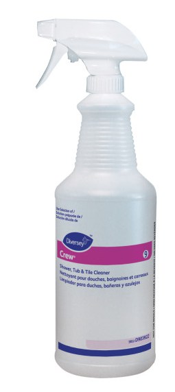 Diversey Printed Empty Spray Bottle Crew Shower Tub Tile 32